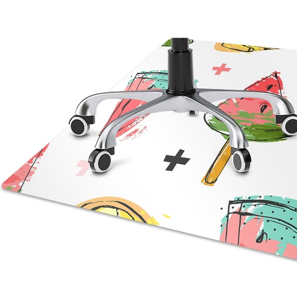 Office chair mat Watermelon on a stick