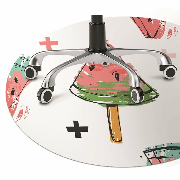 Office chair mat Watermelon on a stick