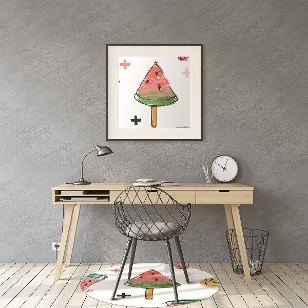 Office chair mat Watermelon on a stick