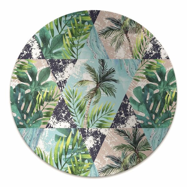 Office chair floor protector Tropical mosaic