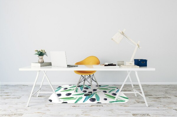 Office chair mat olives