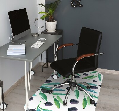 Office chair mat olives