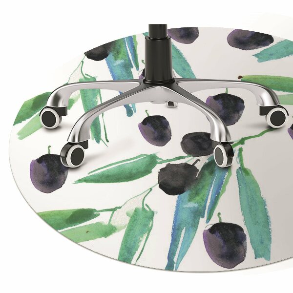 Office chair mat olives