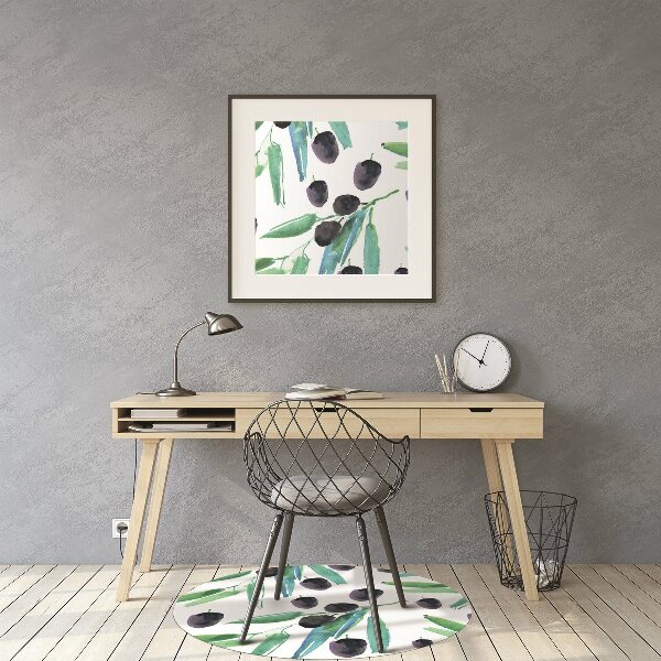 Office chair mat olives