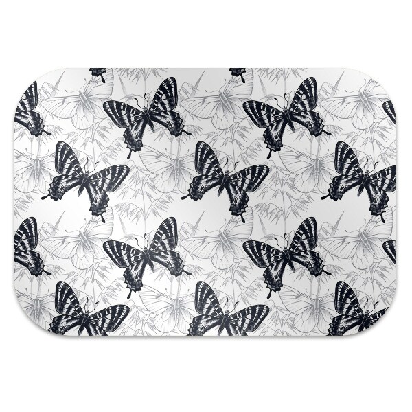 Office chair floor protector Figure butterflies