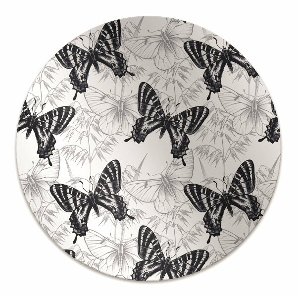 Office chair floor protector Figure butterflies