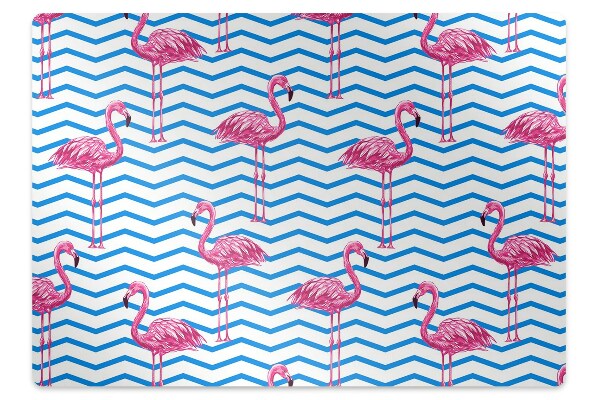 Office chair mat Flamingos