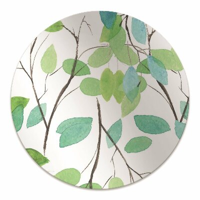 Office chair mat green branches