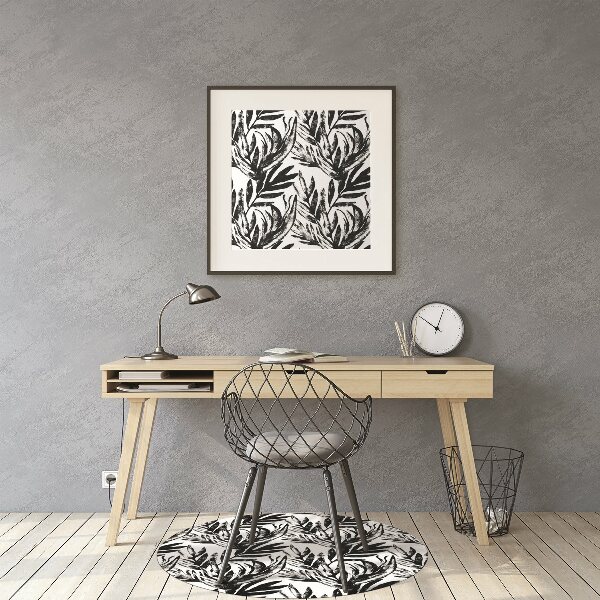 Office chair mat The black monster