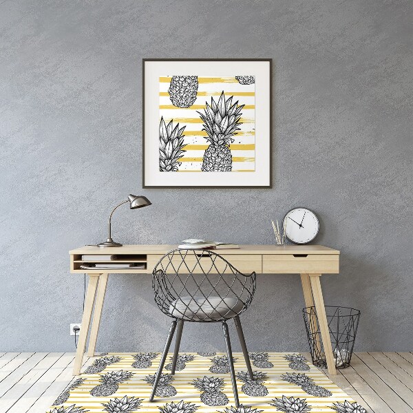Office chair mat Pineapple