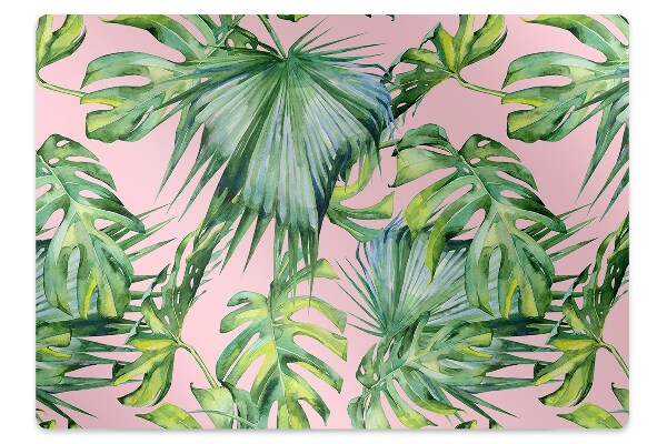 Office chair mat botanical art