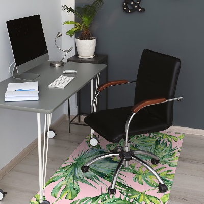 Office chair mat botanical art