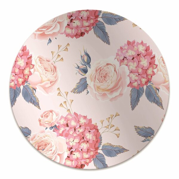 Office chair floor protector hydrangeas