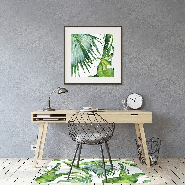 Office chair floor protector leaves Jungle