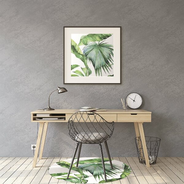 Office chair floor protector leaves Jungle