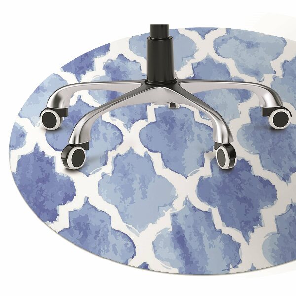 Office chair mat Moroccan pattern