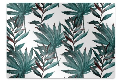 Office chair mat Tropical illustration