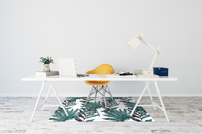 Office chair mat Tropical illustration