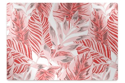 Office chair floor protector pink jungle