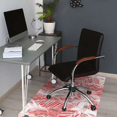 Office chair floor protector pink jungle