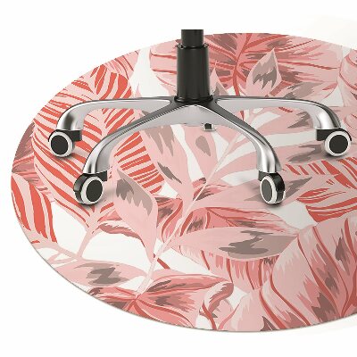Office chair floor protector pink jungle