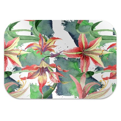 Office chair mat Hippeastrum flower