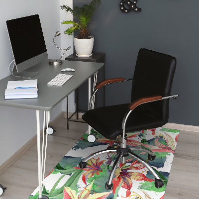 Office chair mat Hippeastrum flower