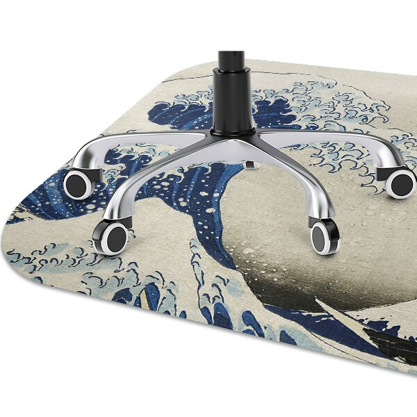 Office chair mat Japanese art