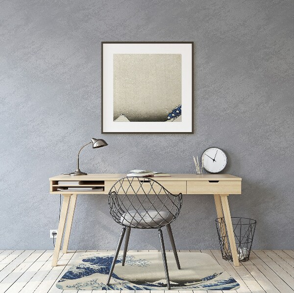 Office chair mat Japanese art