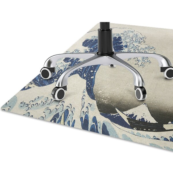 Office chair mat Japanese art