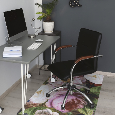 Office chair floor protector garden roses