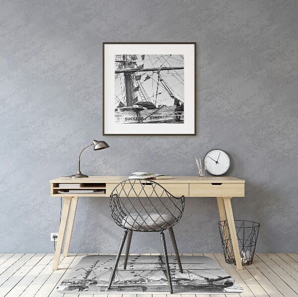 Office chair floor protector vintage ship