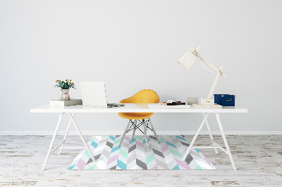 Office chair mat Herringbone fabric