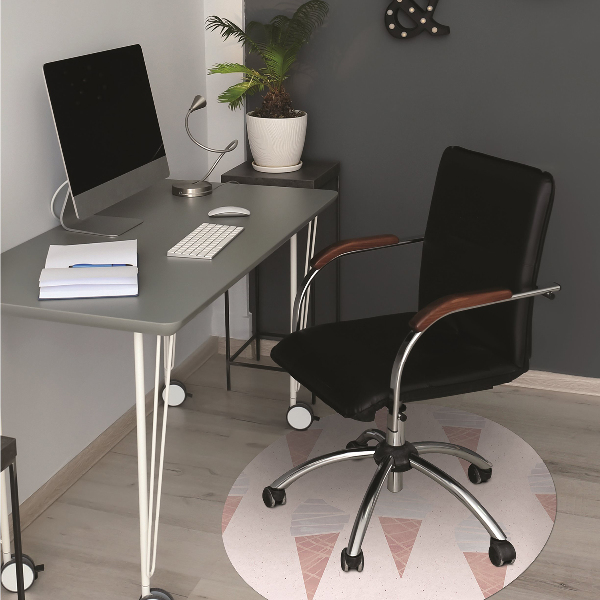 Office chair floor protector Ice cream wafelku