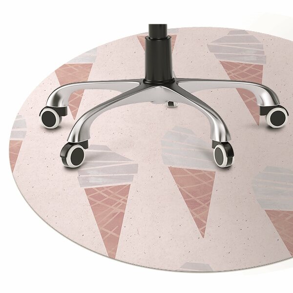 Office chair floor protector Ice cream wafelku