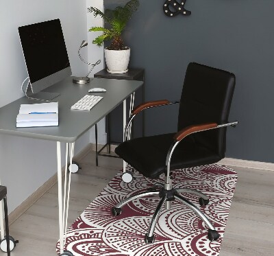 Desk chair mat Hindu pattern