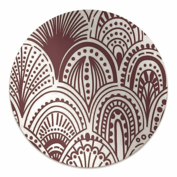 Desk chair mat Hindu pattern
