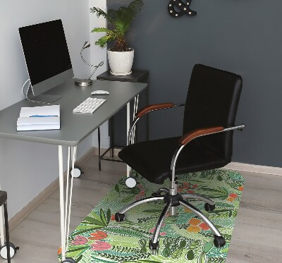 Office chair floor protector Wild meadow