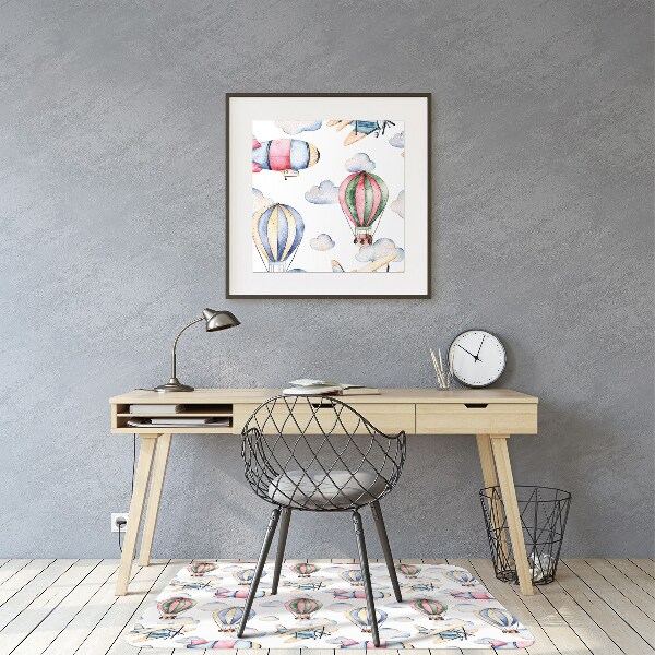 Office chair mat Balloons and airships