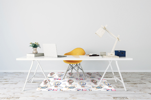Office chair mat Balloons and airships