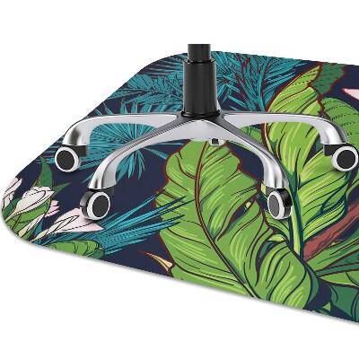 Office chair floor protector Tropical jungle