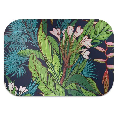 Office chair floor protector Tropical jungle