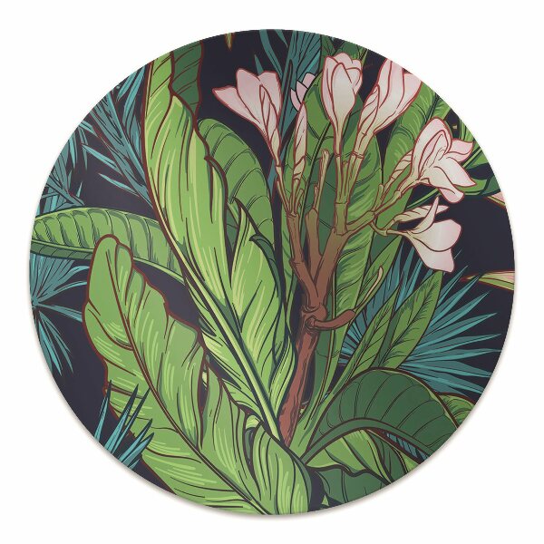 Office chair floor protector Tropical jungle