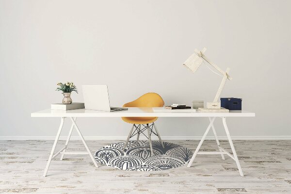 Office chair mat Moroccan pattern