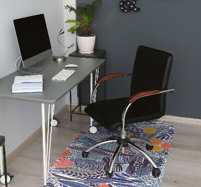 Office chair mat Tropical vegetation