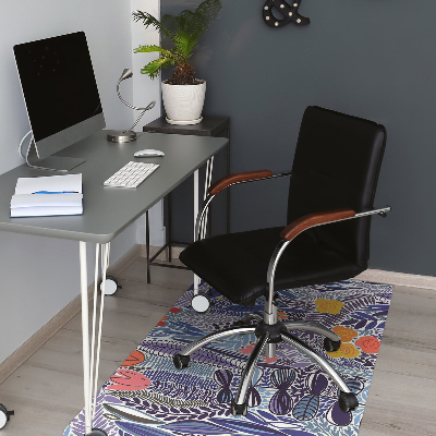 Office chair mat Tropical vegetation