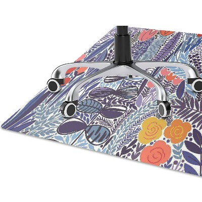 Office chair mat Tropical vegetation