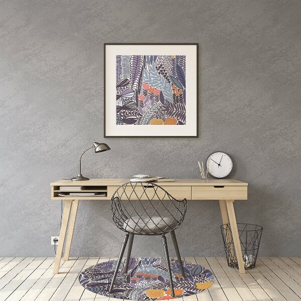 Office chair mat Tropical vegetation