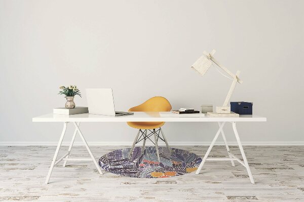 Office chair mat Tropical vegetation