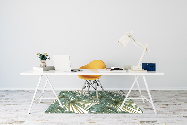 Office chair floor protector exotic plants